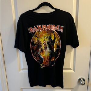 Iron Maiden Legacy of the Beast 2022 World Tour Shirt.  Black Graphic T-Shirt